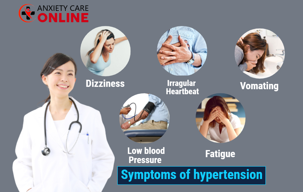 What are the common symptoms of hypertension?